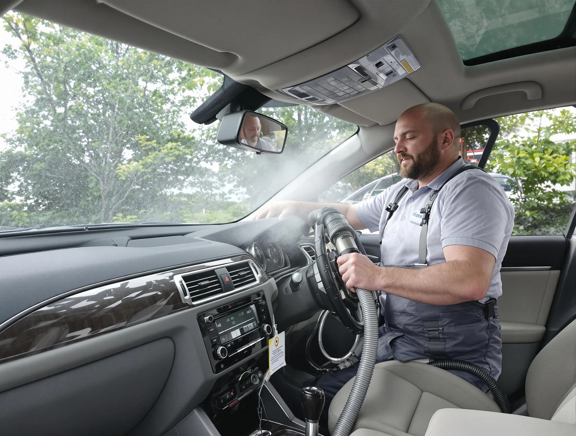 Bensley Air Duct Cleaning specialist performing professional car duct cleaning in Bensley