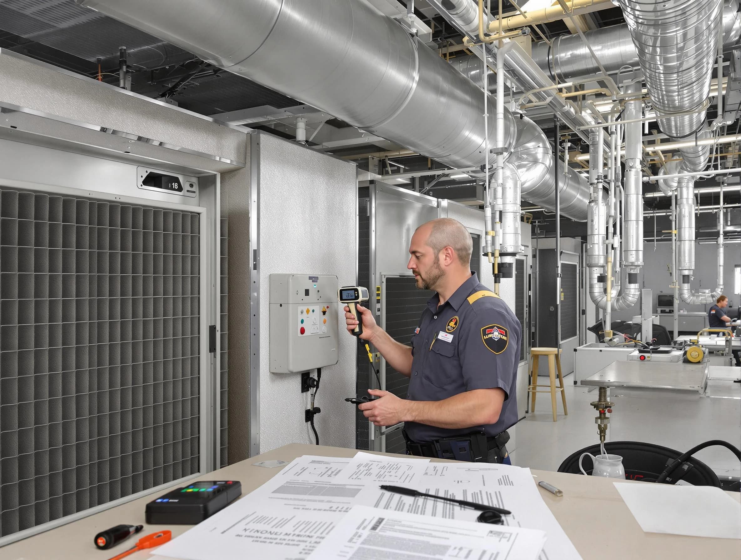 Professional filter system inspection by Bensley Air Duct Cleaning in Bensley