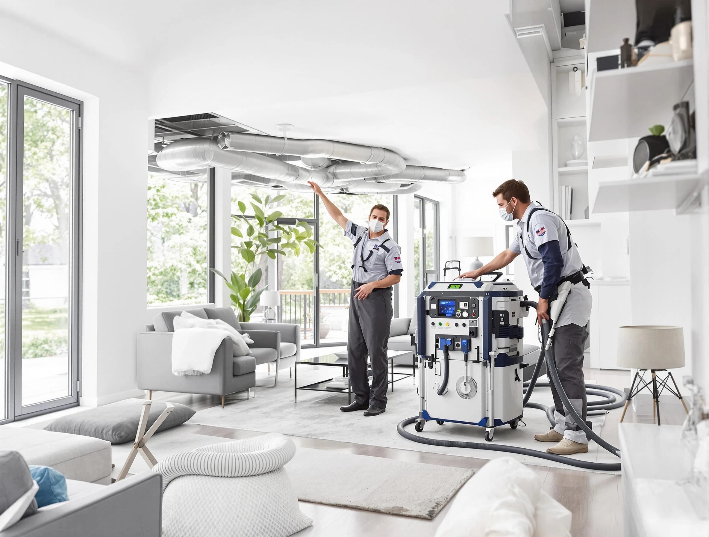 Bensley Air Duct Cleaning professional conducting pure air duct cleaning with state-of-the-art equipment in Bensley