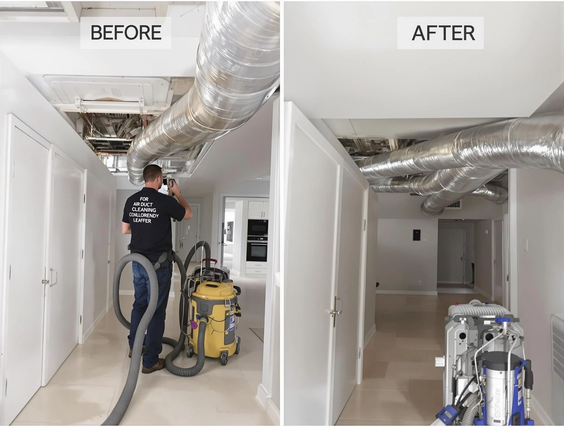 Bensley Air Duct Cleaning professional performing thorough air duct cleaning in Bensley