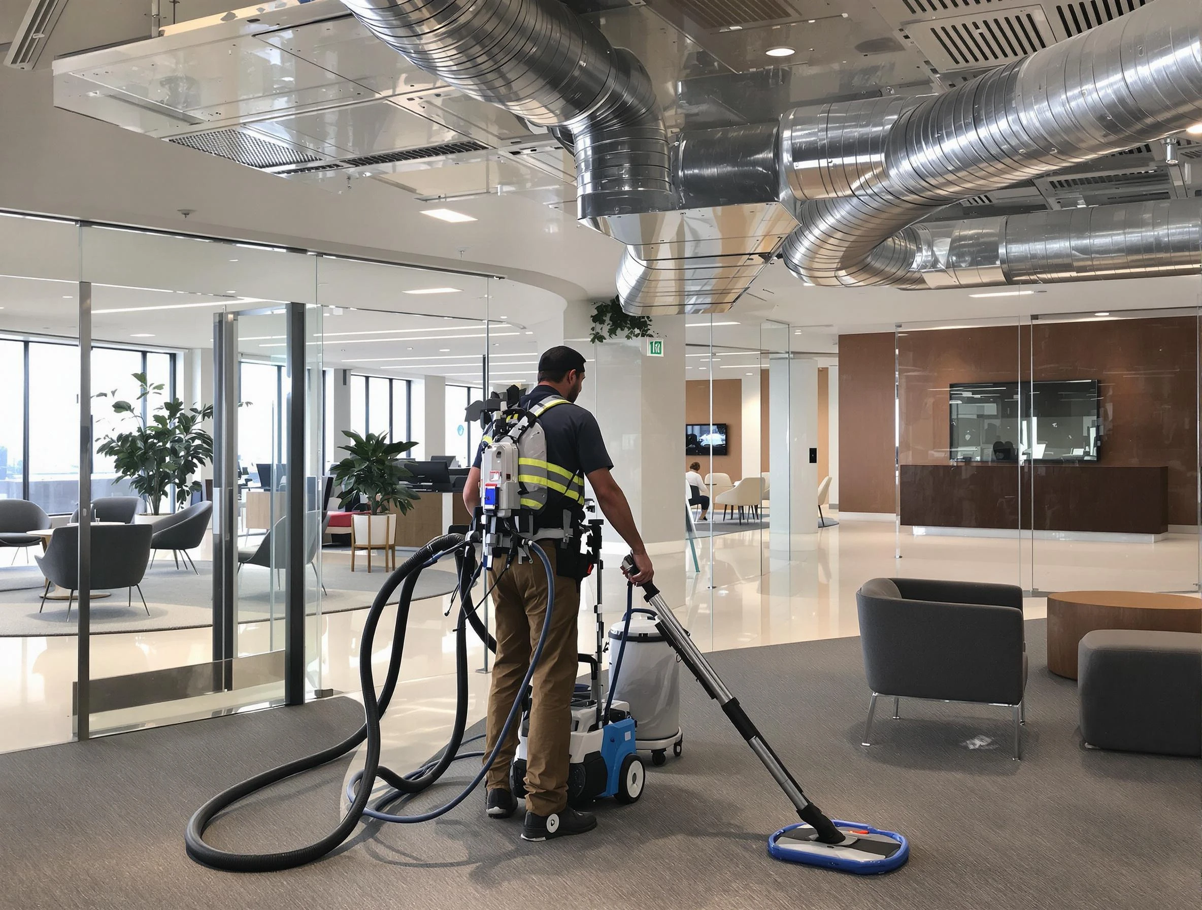 Commercial duct cleaning service by Bensley Air Duct Cleaning in Bensley