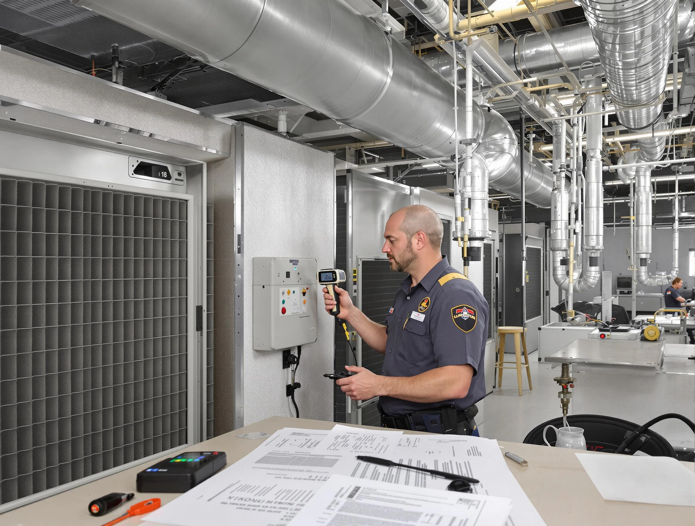 Professional filter system inspection by Bensley Air Duct Cleaning in Bensley